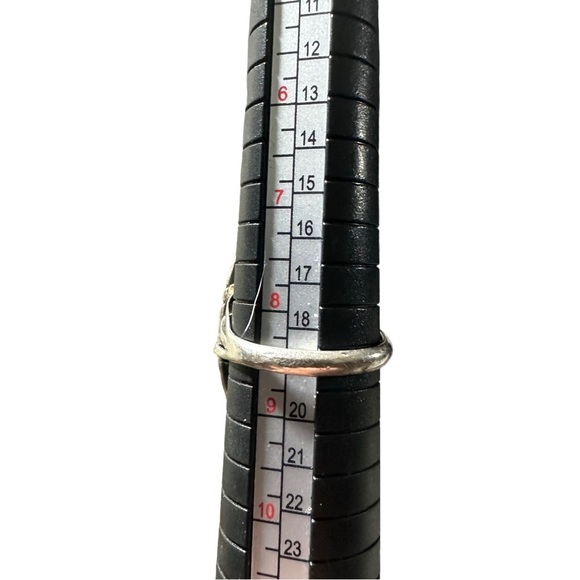 Signed C Spencer Sterling Navajo Native American Spiny Oyster Cab Ring Size 8.5 - Picture 12 of 16